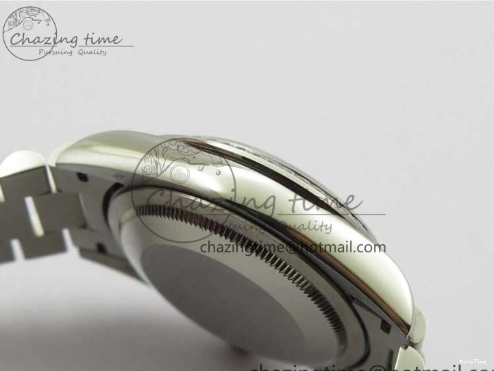 MiroTime 0128 Day-Date 36mm 128239 SS Crystal BP Best Edition White MOP Crystal Marker Dial on SS President Bracelet A MoistureWicking 2682